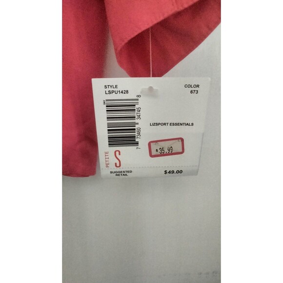 NWT Liz Claiborne Sport Women's Long Sleeve Buttondown Petite Small - Picture 3 of 6